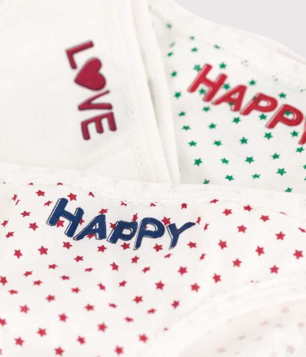 Girls' Cotton Briefs - 3-Pack multicolor