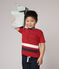 Boys' Short-Sleeved Cotton T-Shirt TERKUIT red