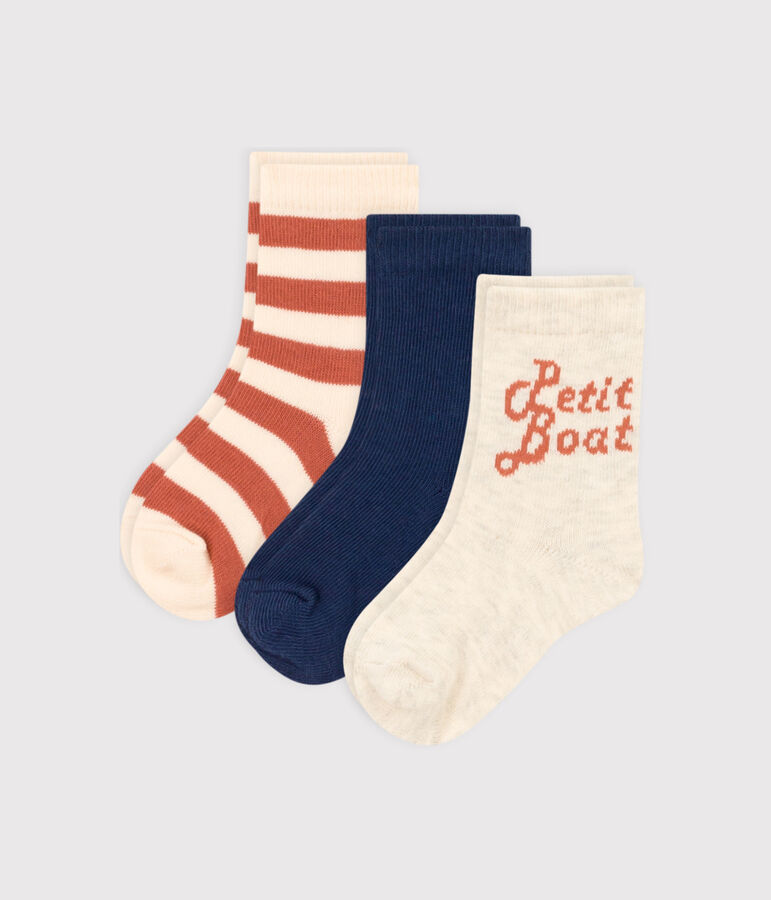 Babies' Petit Boat Socks - 3-Pack multicolor