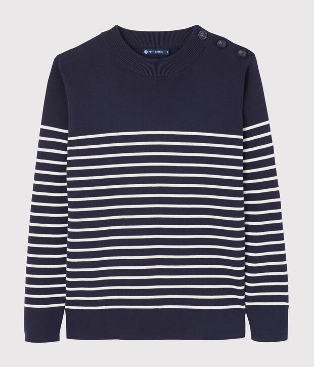 Men's navy jumper blue/white