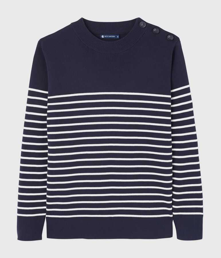 Men's navy jumper SMOKING blue/MARSHMALLOW white