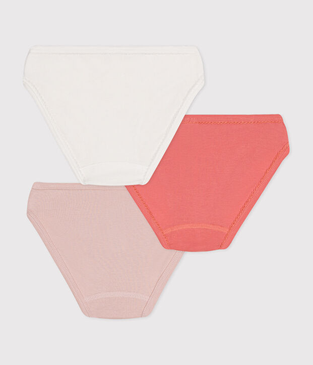 Girls' cotton briefs - 3-Pack multicolor