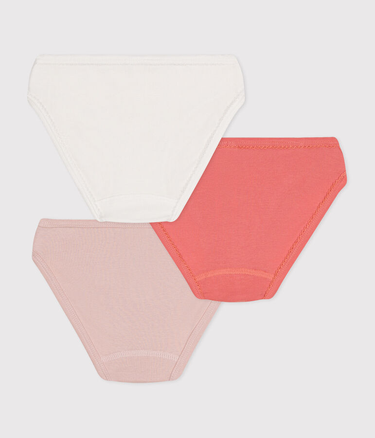 Girls' cotton briefs - 3-Pack multicolor