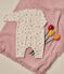 Babies' tube knit long jumpsuit Ecru/multicolor