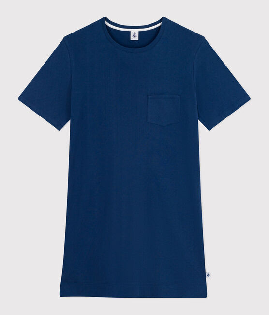 Women's short-sleeved cotton nightdress INCOGNITO blue