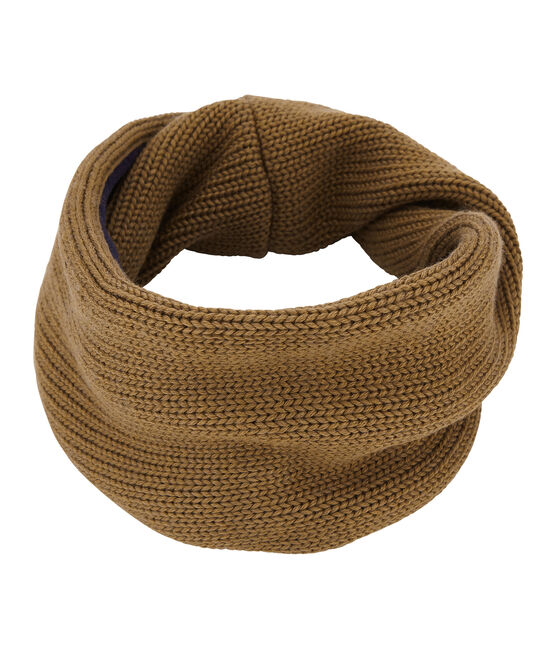Child's lined knit snood BRINDILLE brown