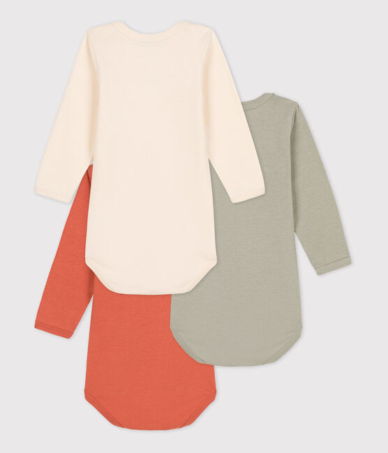 Babies' Long-Sleeved Cotton Bodysuits - 3-Pack variante 1