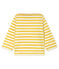 Baby Boys' Striped Long-Sleeved T-Shirt MARSHMALLOW white/BOUDOR yellow