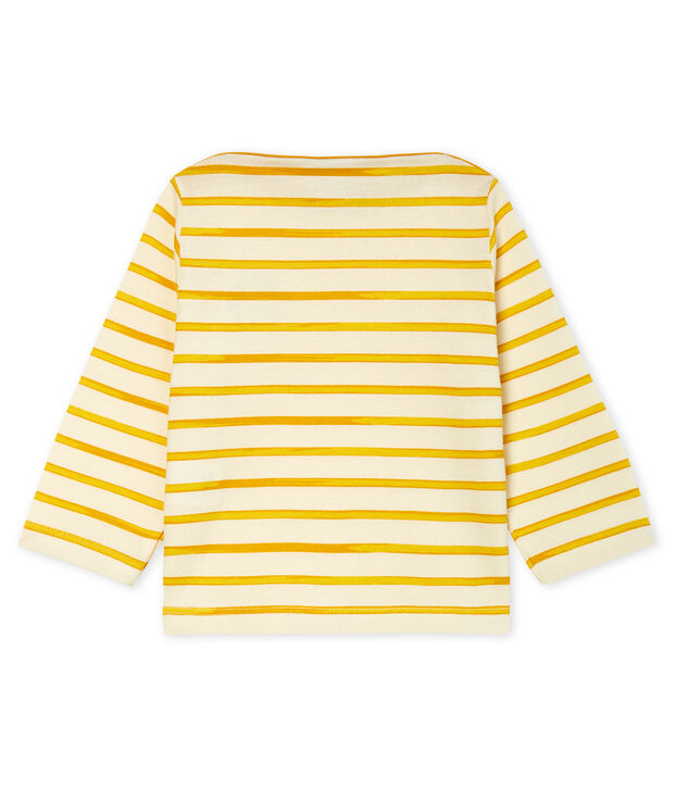 Baby Boys' Striped Long-Sleeved T-Shirt white/yellow