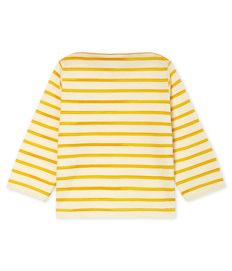 Baby Boys' Striped Long-Sleeved T-Shirt white/yellow