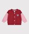 Two-tone cotton baby teddy pink/pink