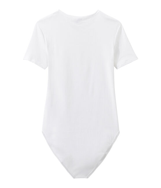 Women's striped te-shirt ECUME white