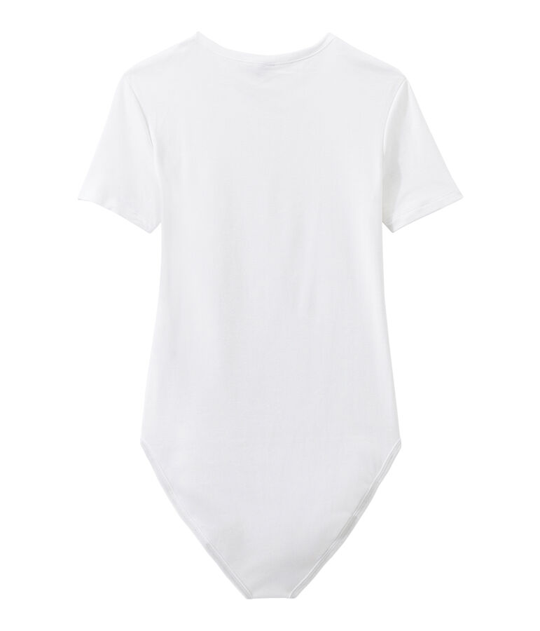 Women's striped te-shirt ECUME white