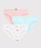 Girls' Fruit Pattern Organic Cotton Briefs - 3-Pack variante 1