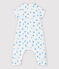 Babies' Boat Pattern Organic Cotton Easy-Care Jumpsuit MARSHMALLOW white/MULTICO white