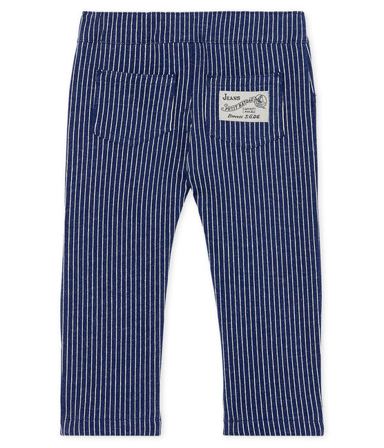 Baby Boys' Striped Knit Trousers SMOKING blue/MARSHMALLOW white