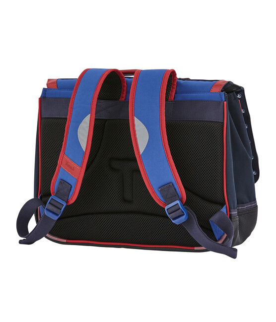 Petit Bateau x Tann's child's backpack SMOKING blue/TERKUIT red/MARSHMALLOW