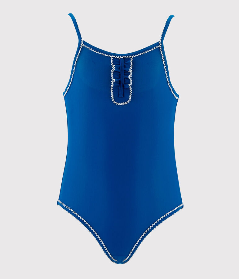 Girls' One-Piece Swimsuit blue