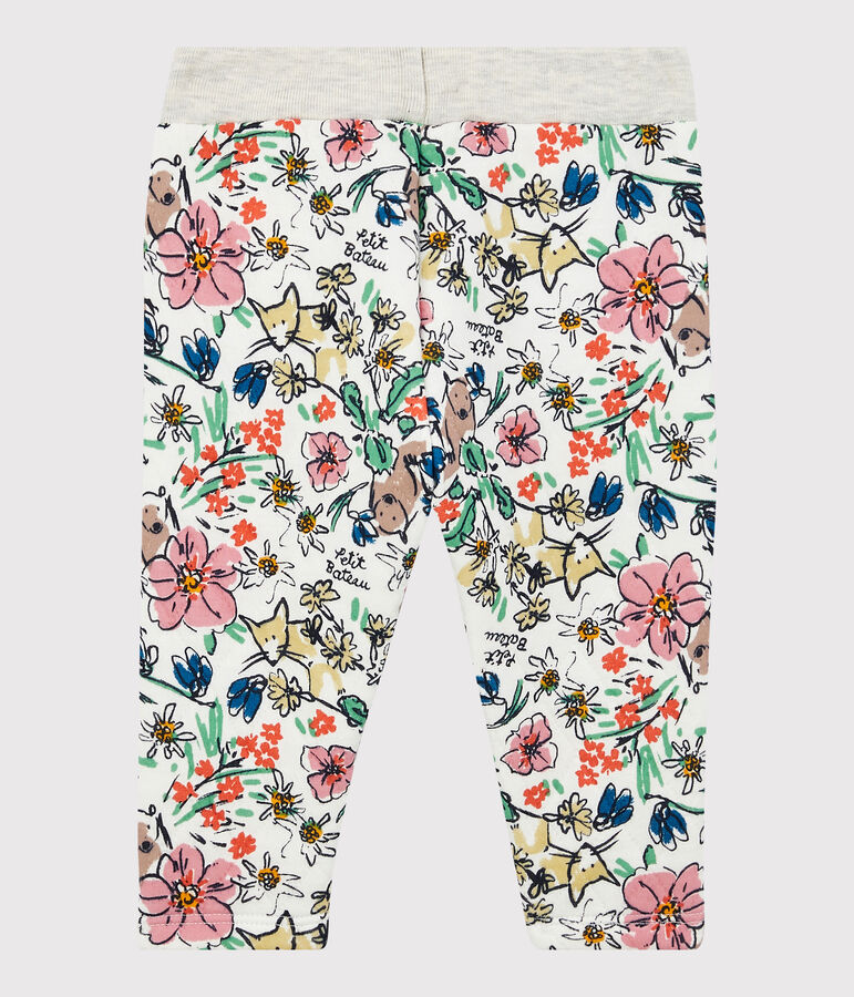 Babies' Quilted Trousers white/multicolor