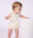 Babies' sleeveless short cotton jumpsuit