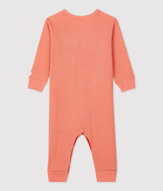 Babies' Footless Cotton and Lyocell Sleepsuit PAPAYE pink