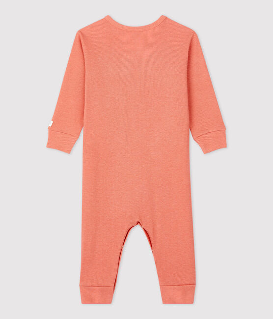 Babies' Footless Cotton and Lyocell Sleepsuit PAPAYE pink