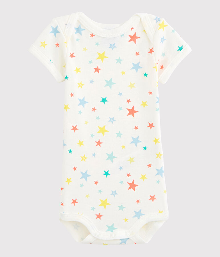 Unisex Babies' Short-Sleeved Bodysuit white/multicolor