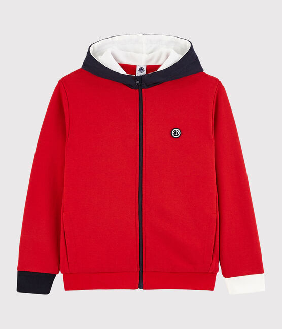 Boys' Hooded Sweatshirt TERKUIT red/SMOKING