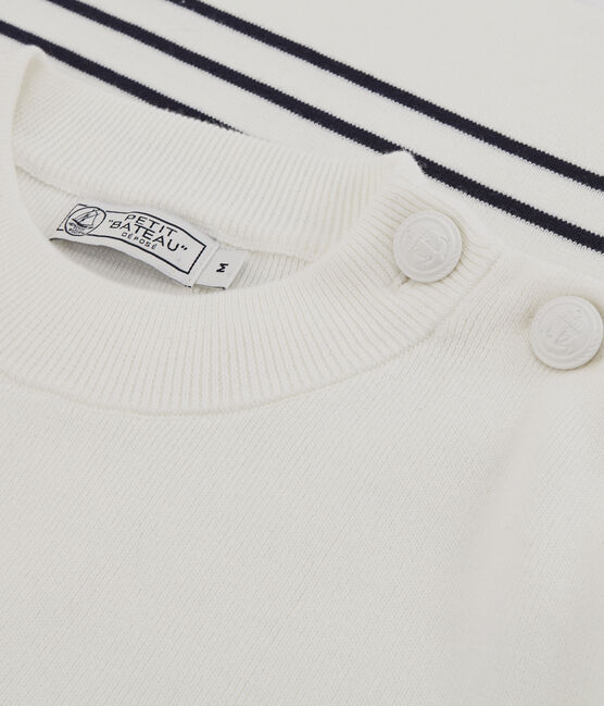 Men's Navy Pullover MARSHMALLOW white/SMOKING blue