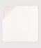 Babies' Cotton Bath Wrap MARSHMALLOW white/TERKUIT red