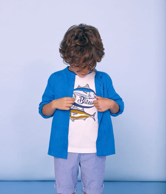 Boys' Short-sleeved T-shirt MARSHMALLOW white