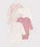 Babies' Long-Sleeved Wrapover Cotton Bodysuits - 5-Pack variante 2