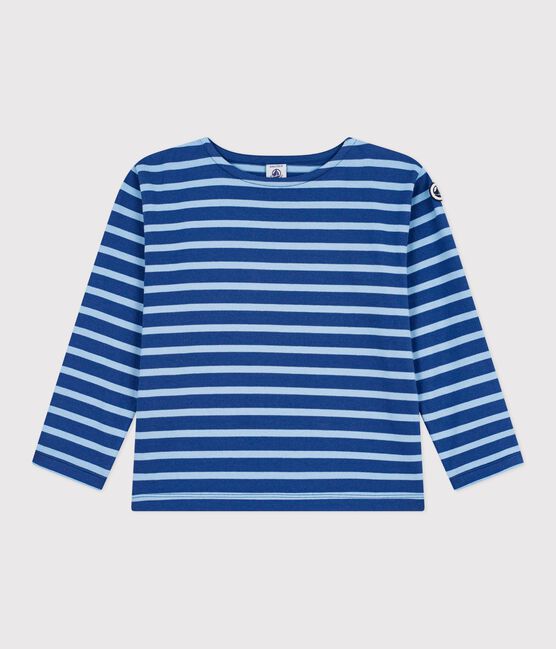 Children's stripy cotton Breton top CREPUSCULE /FLO