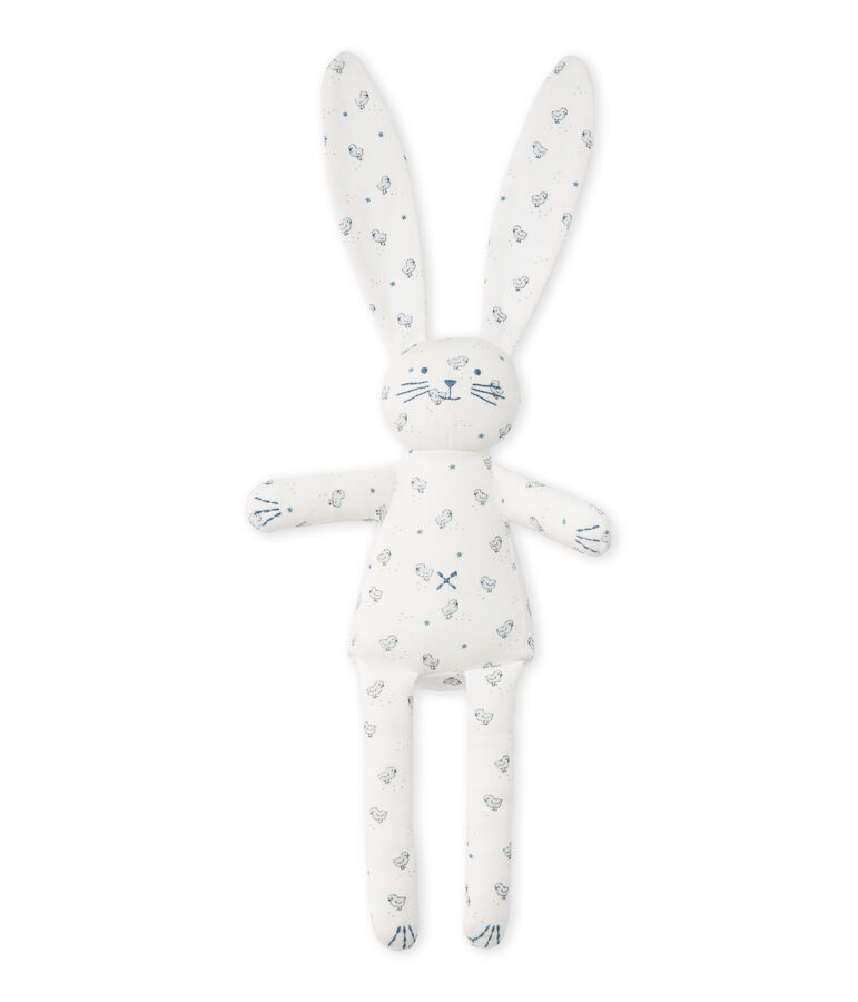Doudou lapin b&eacute;b&eacute; mixte imprim&eacute; white/multicolor