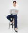 Men's breton jumper MARSHMALLOW white/SMOKING blue