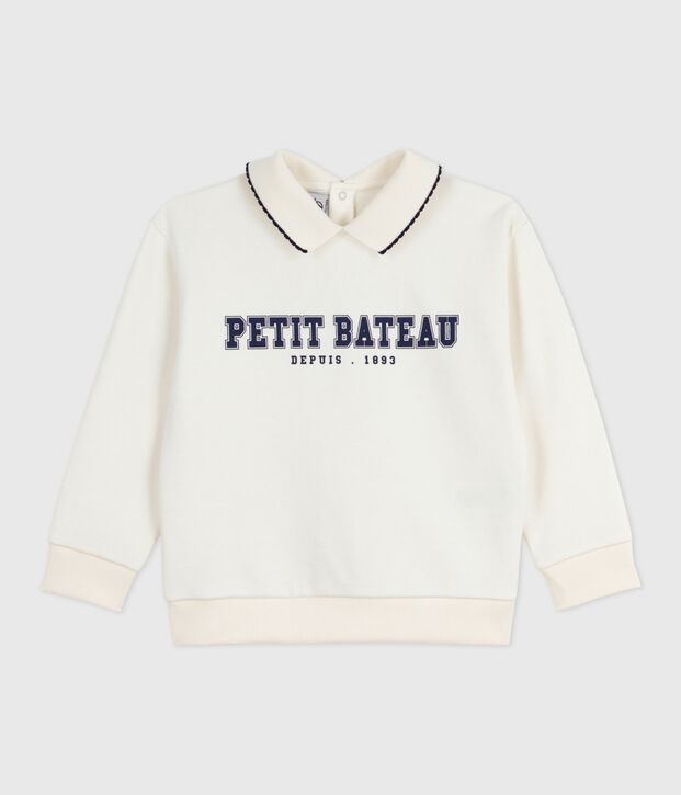 Children's printed cotton sweatshirt MILK