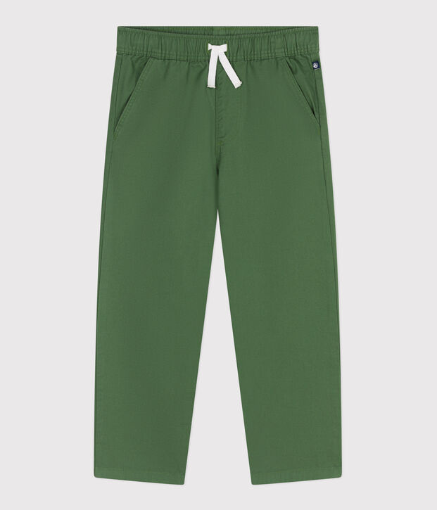 Children's cotton trousers green