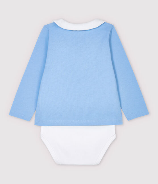 Baby Boys' Shirt with Collar Bodysuit JASMIN blue