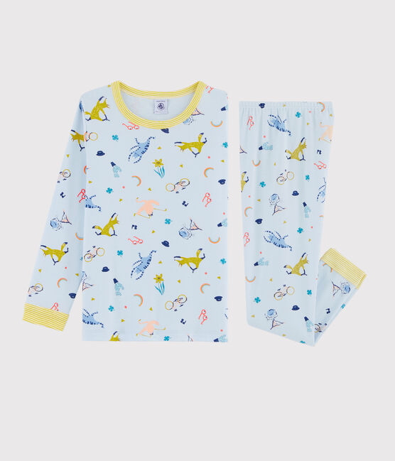 Boys' Fox Fancy Dress Ribbed Pyjamas FRAICHEUR blue/MULTICO white