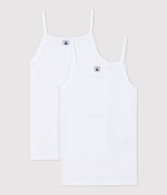 Girls' White Strappy Tops - 2-Pack variante 1