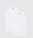 Girls' White Strappy Tops - 2-Pack