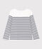 Women's Breton Cotton Top MARSHMALLOW white/SMOKING blue