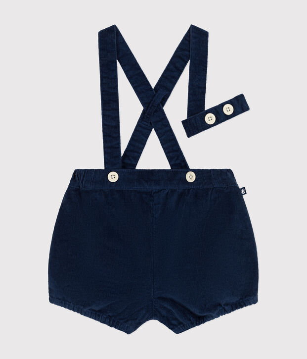 Babies' velvet shorts with straps CREPUSCULE