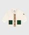 Babies' padded sherpa coat with a hood MILK /MULTICO