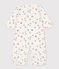 Babies' Cotton Jumpsuit/Sleeping Bag MARSHMALLOW white/MULTICO white