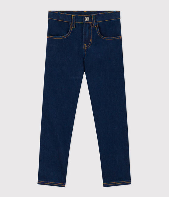 Girls' slim fit denim trousers DENIM BRUT blue