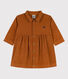 Babies' Long-Sleeved Fine Velour Dress