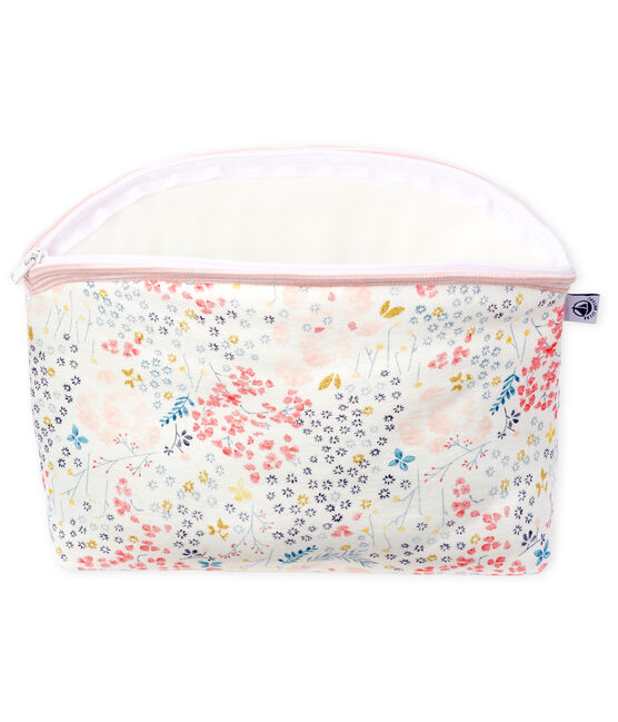 Rib Knit Clutch Bag MARSHMALLOW+MINOIS white/MULTICO pink