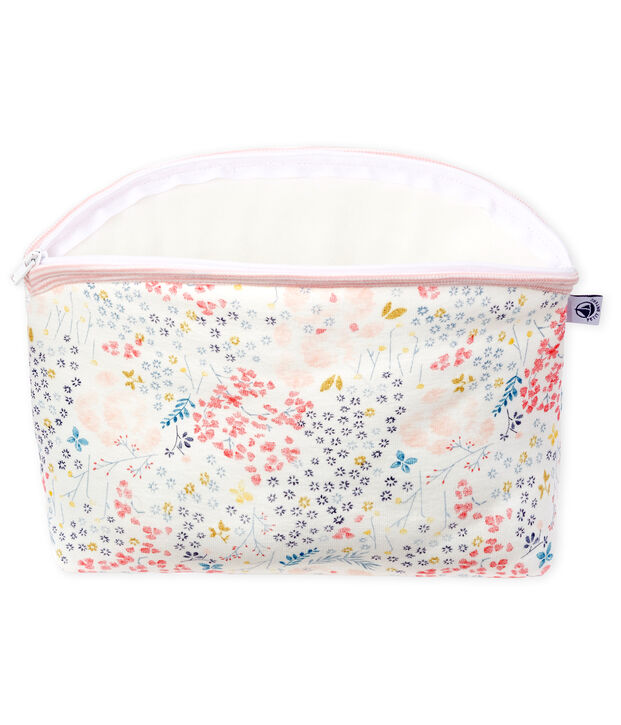 Rib Knit Clutch Bag white/pink/multicolor