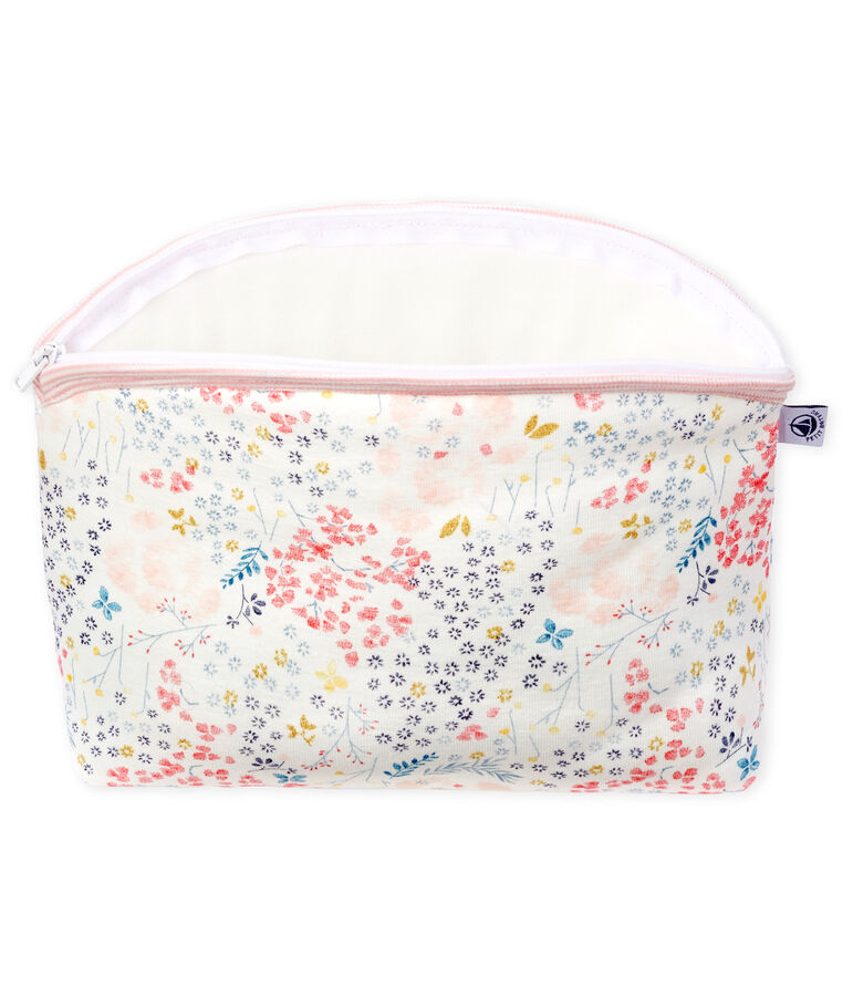 Rib Knit Clutch Bag white/pink/multicolor